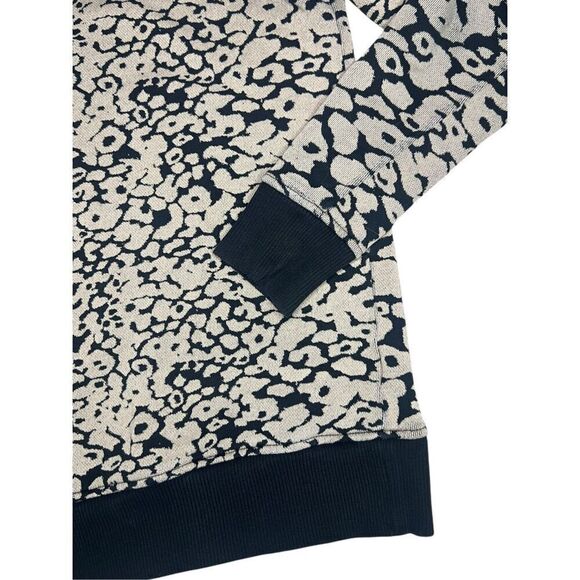 Rag & Bone Women’s XS Amoeba Knit Sweater Black & Beige Crewneck Cotton Stretch - Picture 5 of 7